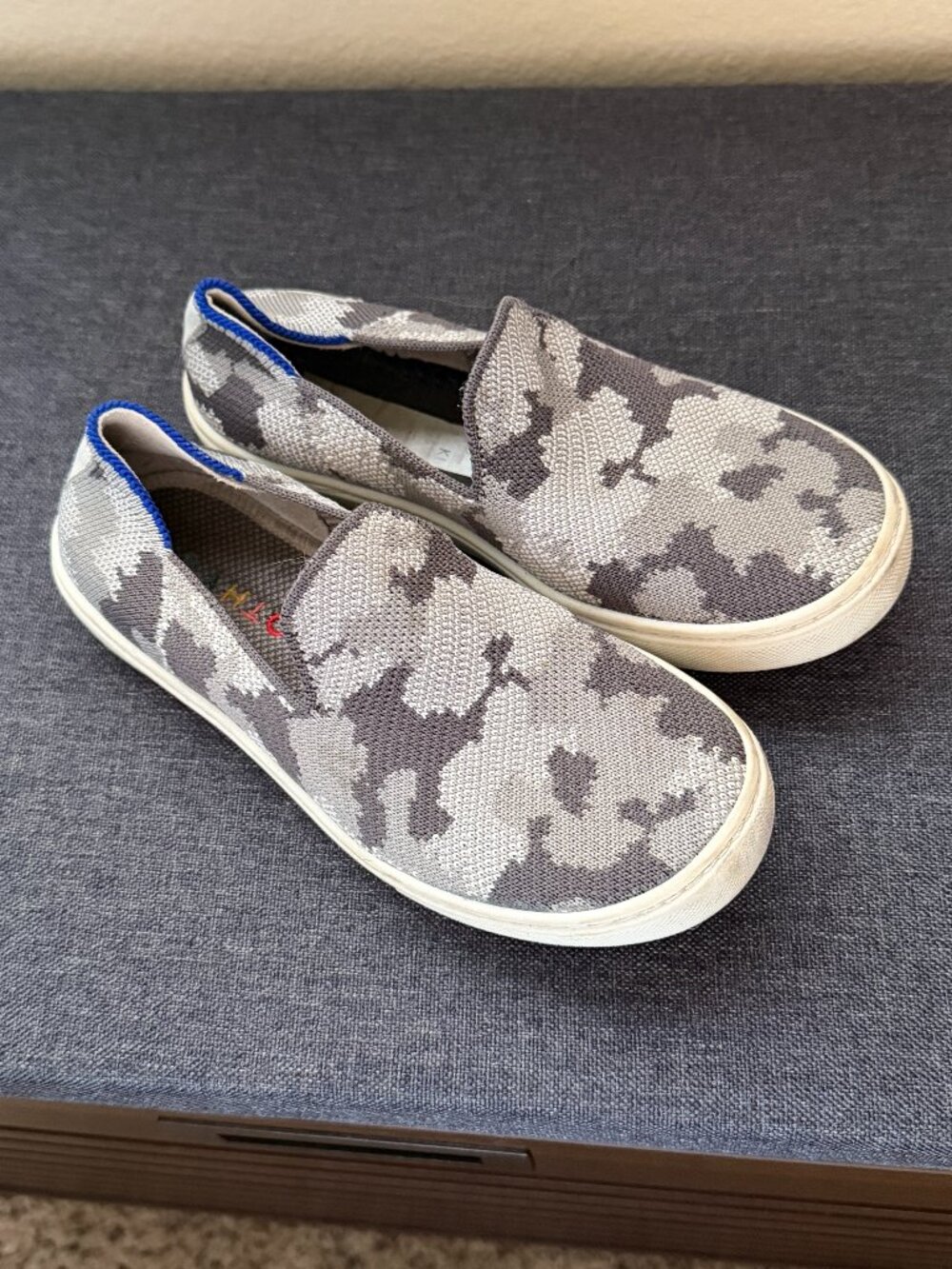 Kids' Rothy's Camo Slip-On Sneakers, Size 1